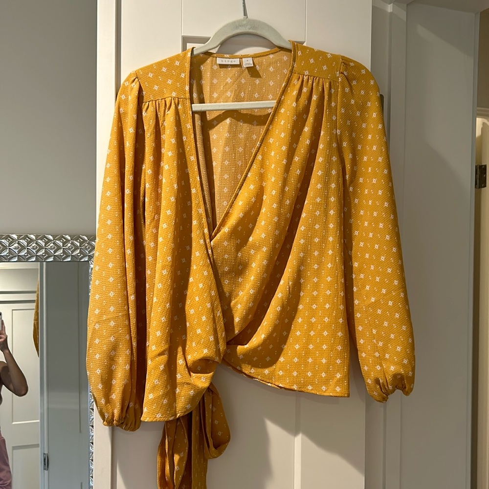 Wrap blouse work twice!